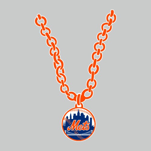 New York Mets Necklace logo vinyl decal